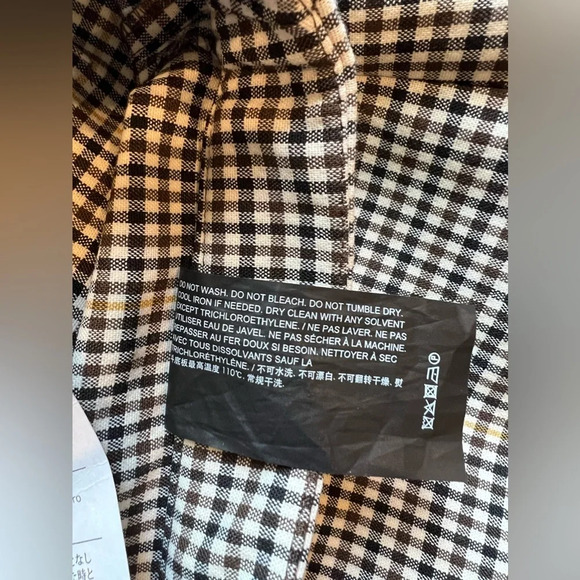 Theory Womens Ivory Multi Dale Portland Plaid Ankle Cropped Straight Pants - Picture 11 of 15